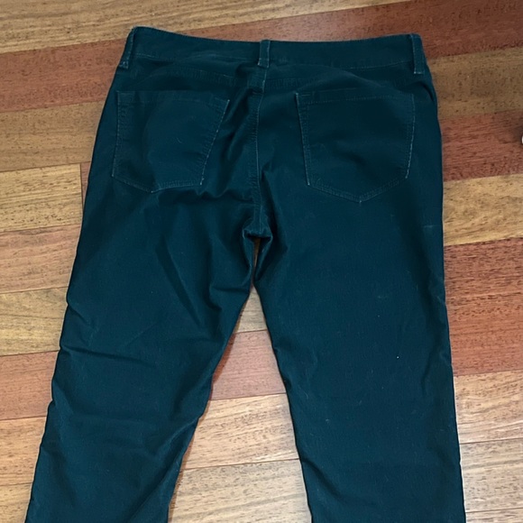 Ann Taylor Loft Modern Straight Corduroy Pant Size 2 Dark Green - Picture 7 of 8